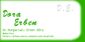 dora erben business card